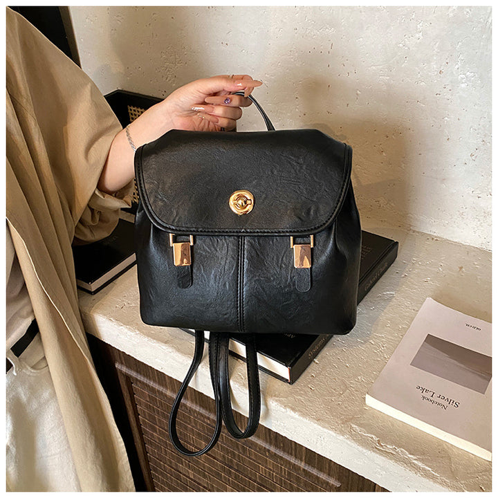 Vintage-inspirierter Leder-Rucksack Karnz
