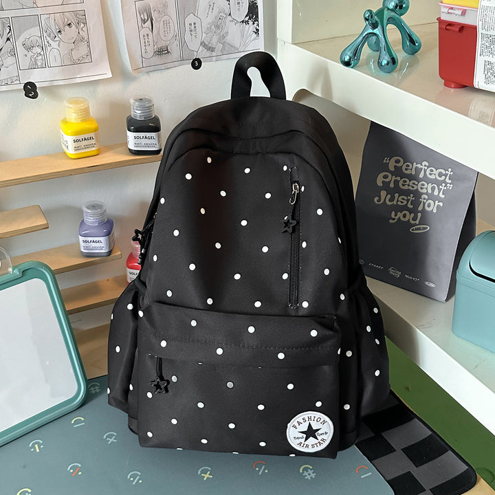 Verspielt Polka Dot Freizeit Rucksack Karnz