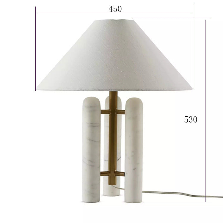 Zeitgenössische Marmor-Akzent-Tischlampe