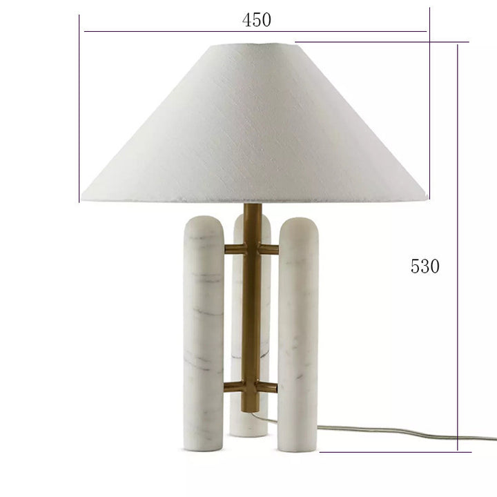 Zeitgenössische Marmor-Akzent-Tischlampe