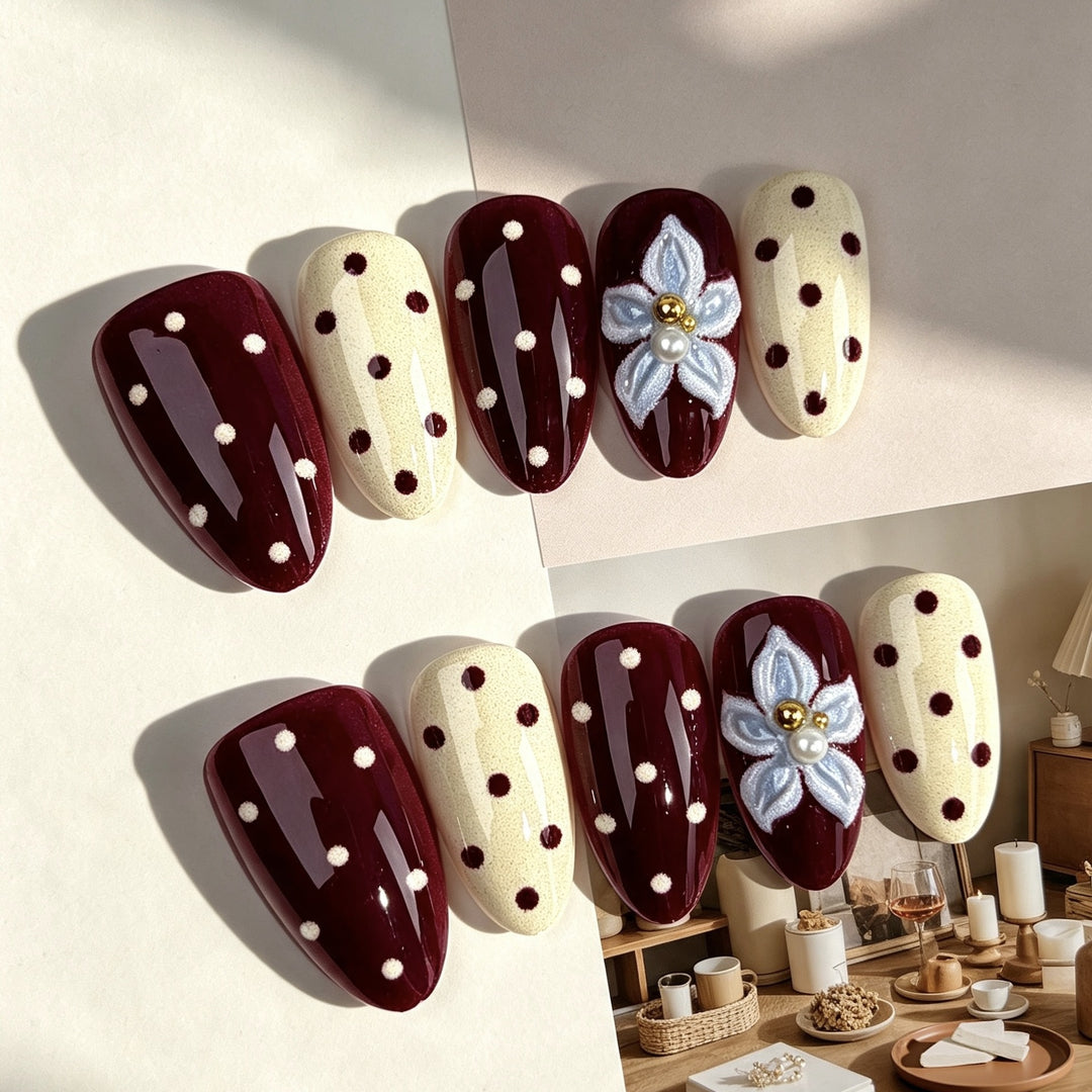Künstlerische Press-On Nail Art Kollektion