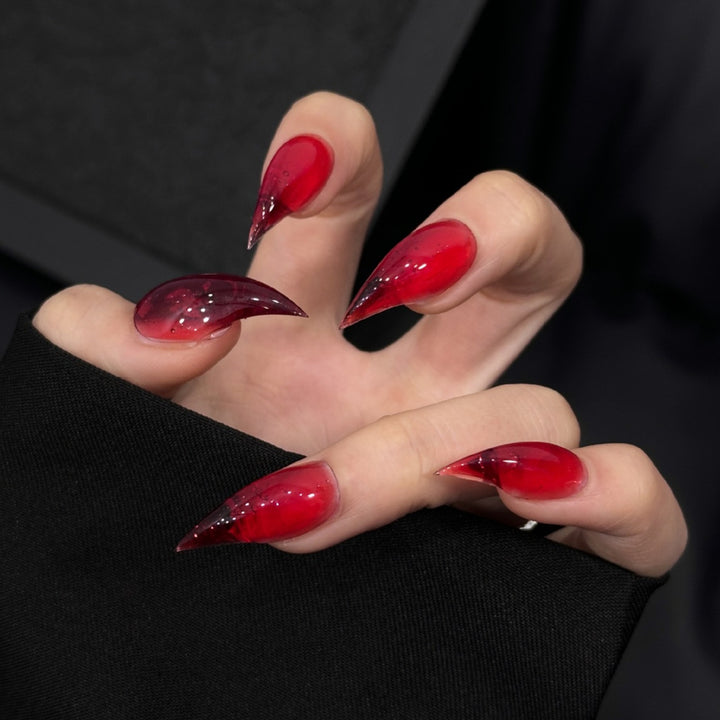 Stiletto-Motiv Press-On Nagelset