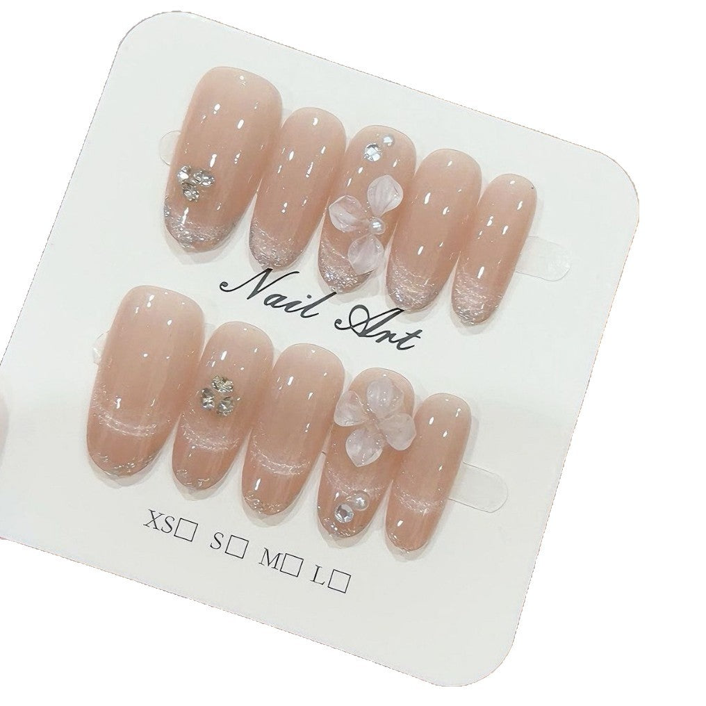 Blümchen Elegante Press-On Nagel Set Karnz