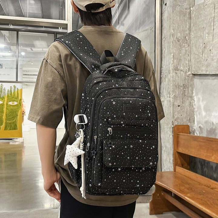 Sternmuster-Rucksack mit mehreren Fächern Karnz