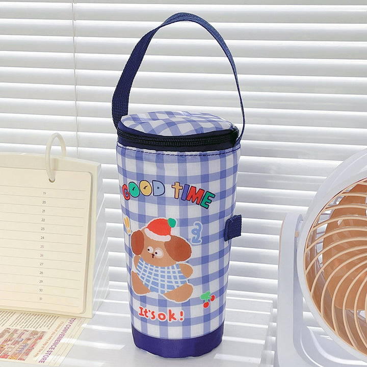 Süße Katzenmotiv isolierte Lunch-Tasche
