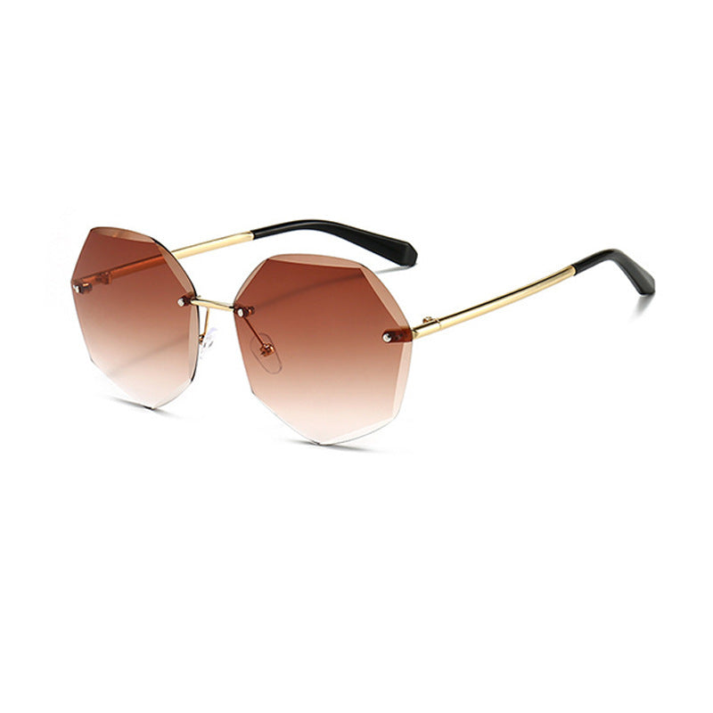 Damen stilvolle achtkantige Sonnenbrille mit innovativem Rahmen Karnz