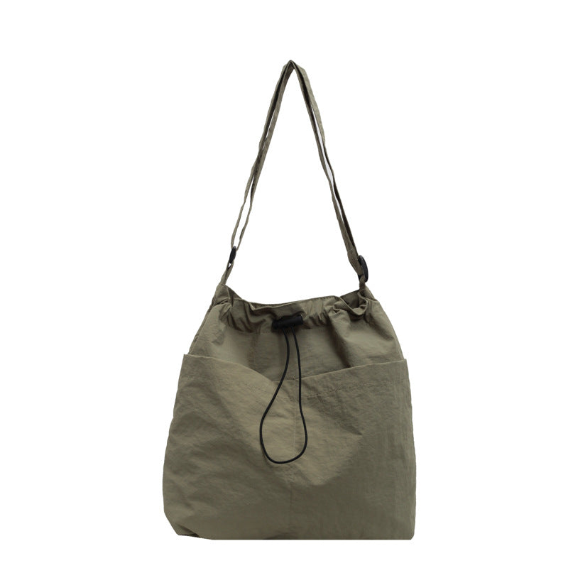 Trendige Drawstring Schultertasche Karnz