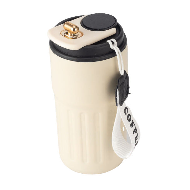 Damen isolierter Kaffeebecher mit praktischer Halteschlaufe Karnz