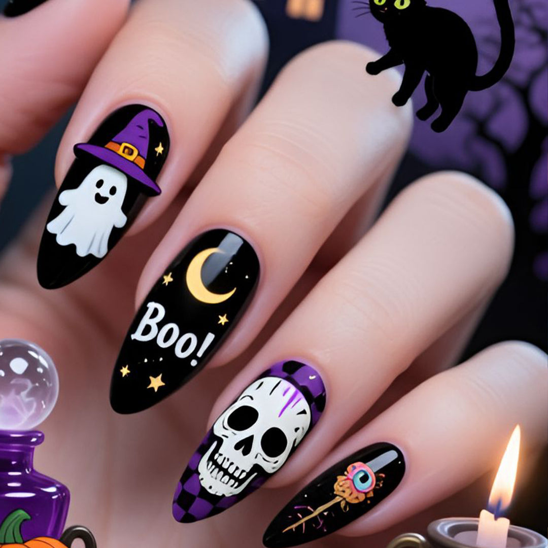 Gothic Halloween Nagelkunst Set Karnz