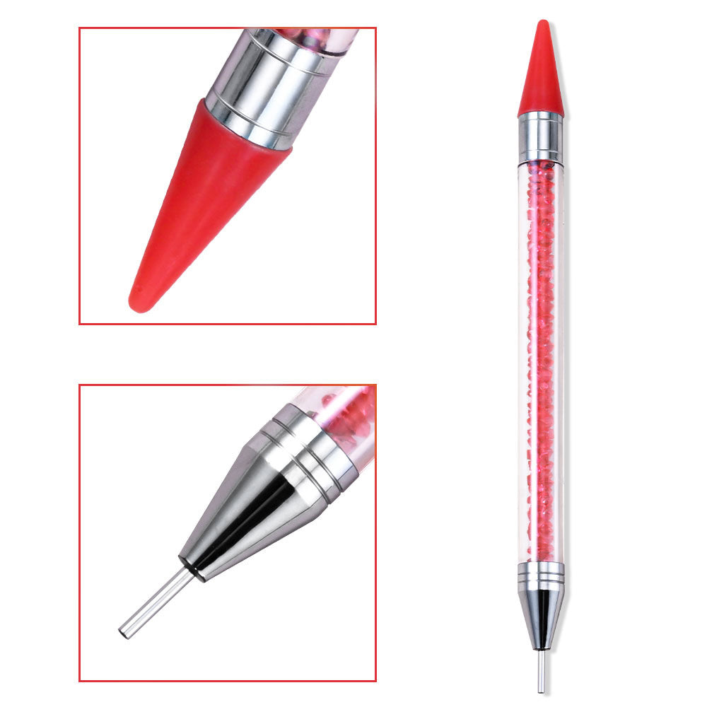 Professioneller Nail Art Detailpinsel mit Kristallgriff Karnz