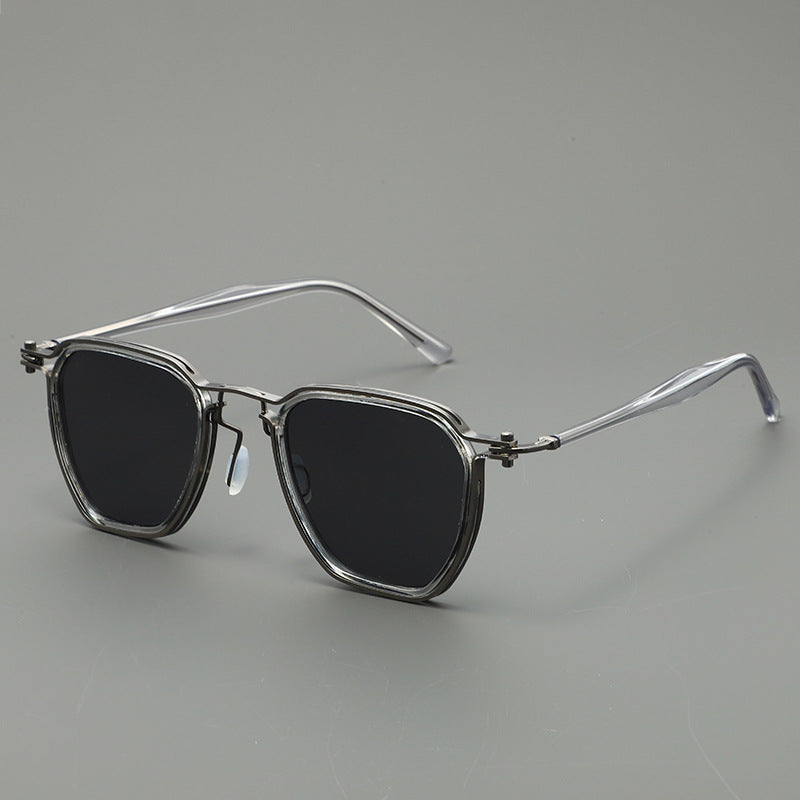 Damen stilvolle Sonnenbrille mit kantigem Design und UV-Schutz Karnz