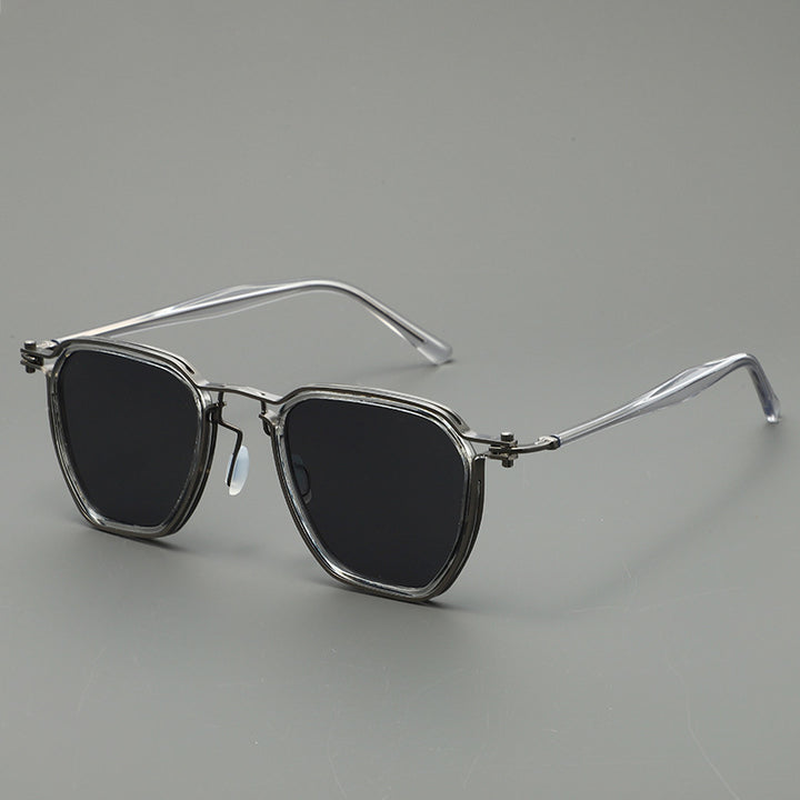 Damen stilvolle Sonnenbrille mit kantigem Design und UV-Schutz Karnz