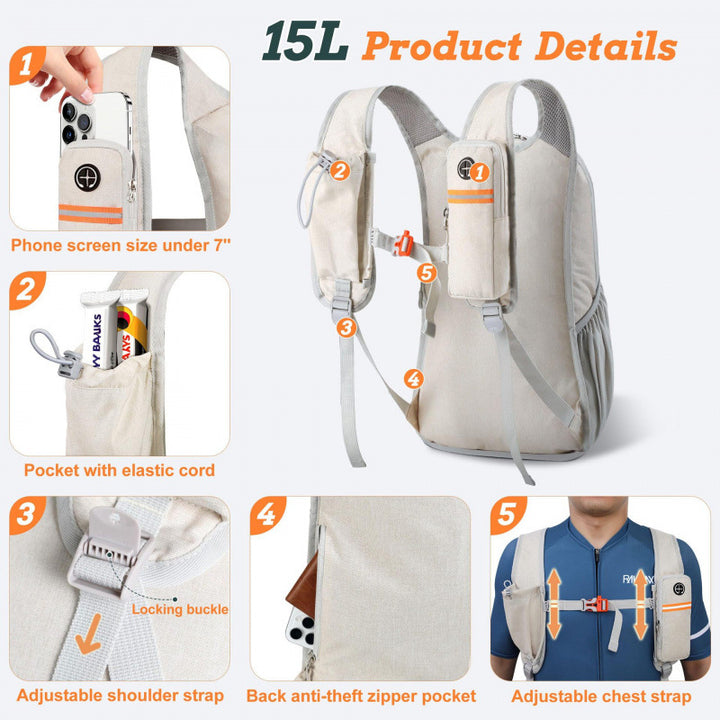 Ergonomischer Freizeitrucksack mit Praktischen Smartphone-Tasche Karnz