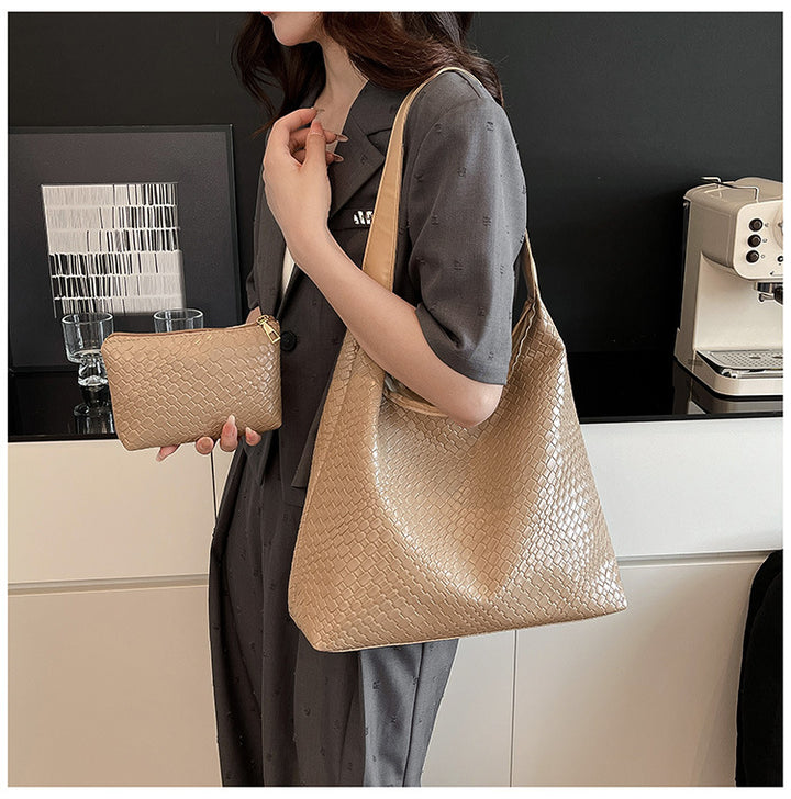 Woven Leather Schultertasche Karnz