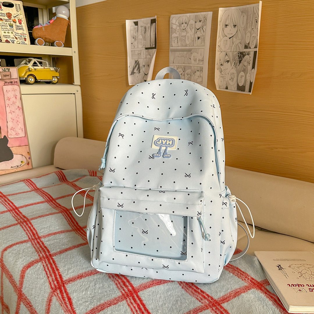 Süßer Punktemuster-Rucksack Karnz