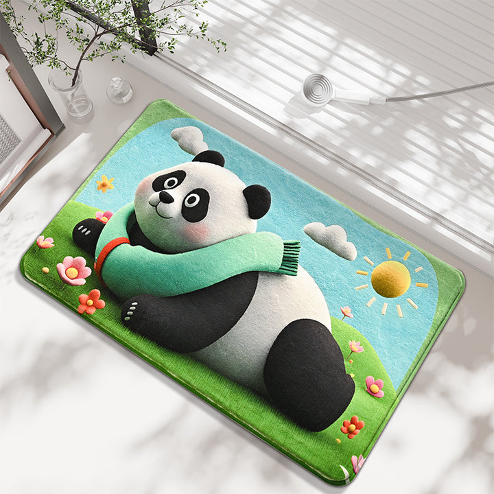Cartoon Panda-Themen Badmatte