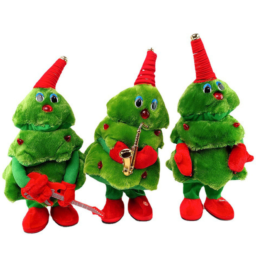 Plüsch Weihnachtsbaumfigur mit Gitarre