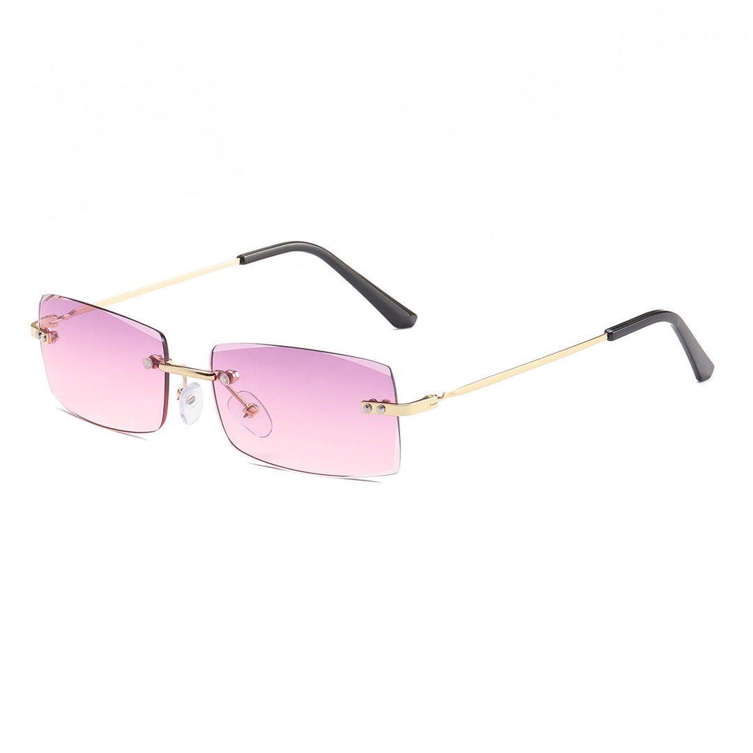 Damen modische Sonnenbrille mit elegantem, filigranen Rahmen Karnz