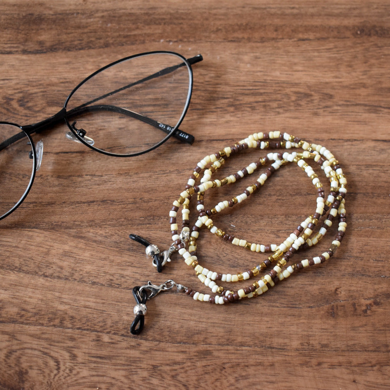 Bunte handgefertigte Perlenbrille Kette Karnz