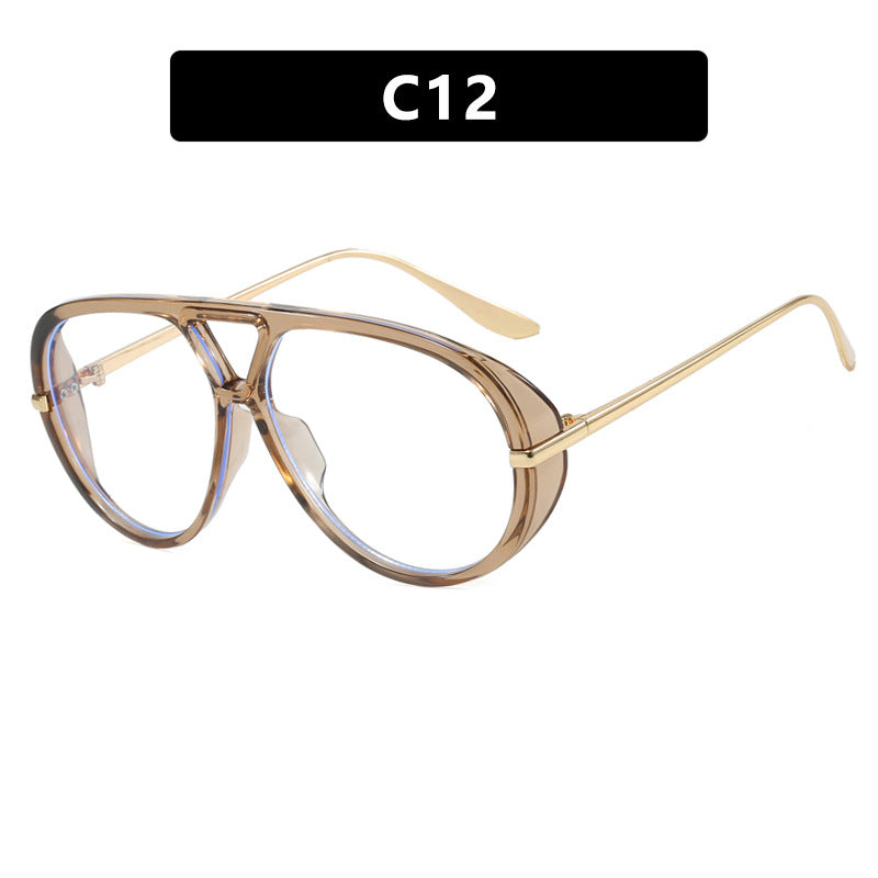 Damen Oversized Sonnenbrille mit elegantem Kunststoffrahmen und verspiegelten Gläsern Karnz