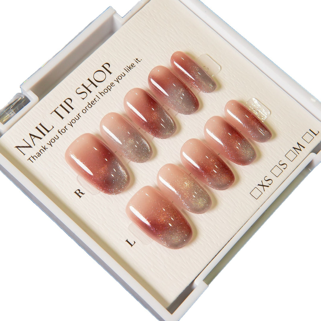 Ombre Glitter Press-On Nägel