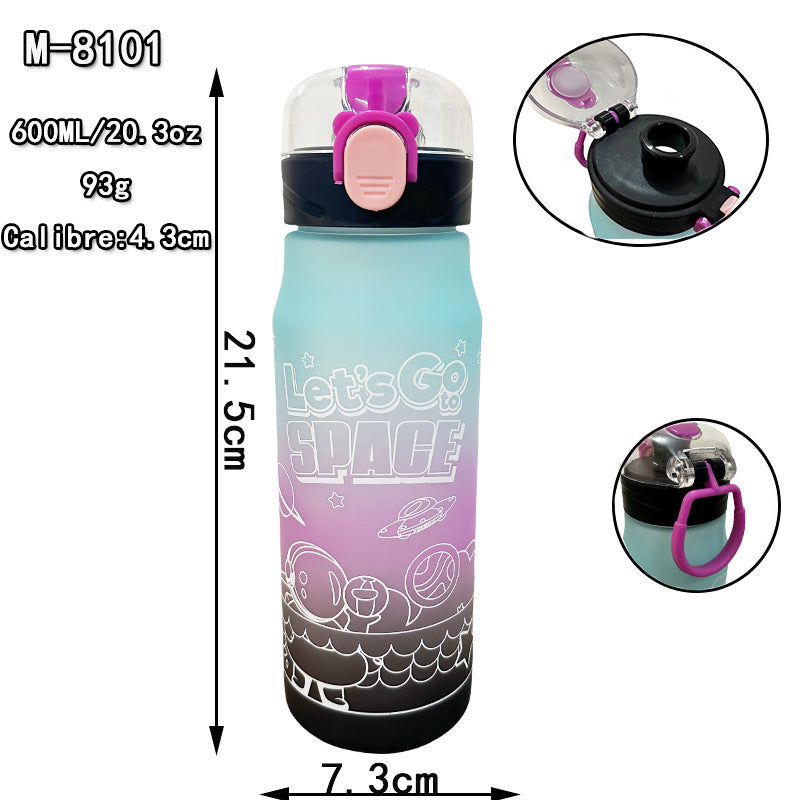 Damen kreative Wasserflasche im Weltraum-Design Karnz