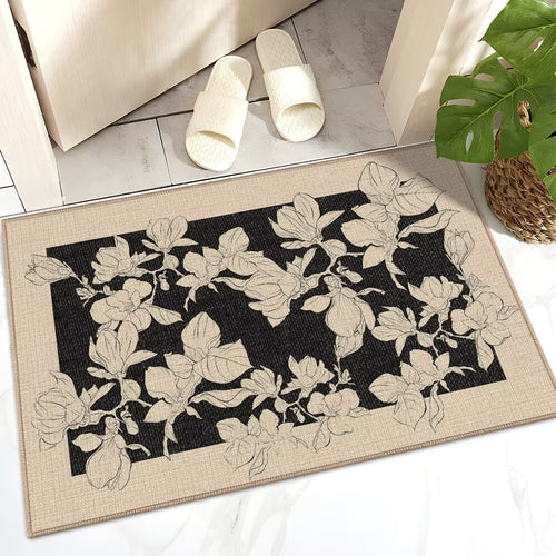 Blumenmuster Innenbereich Teppich