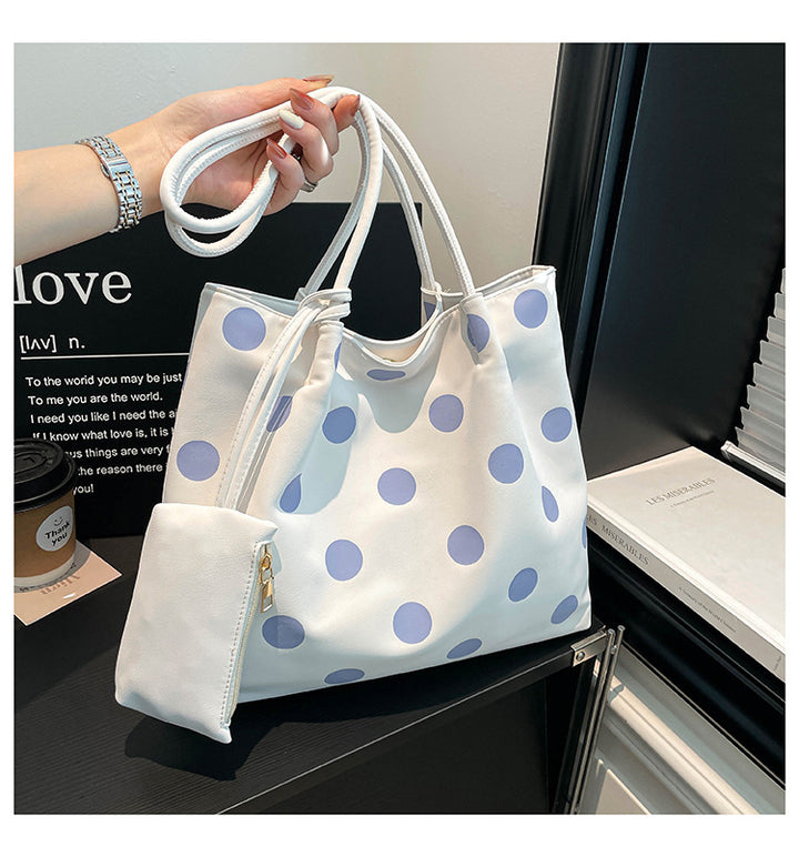 Geräumige Pünktchen Tote Bag