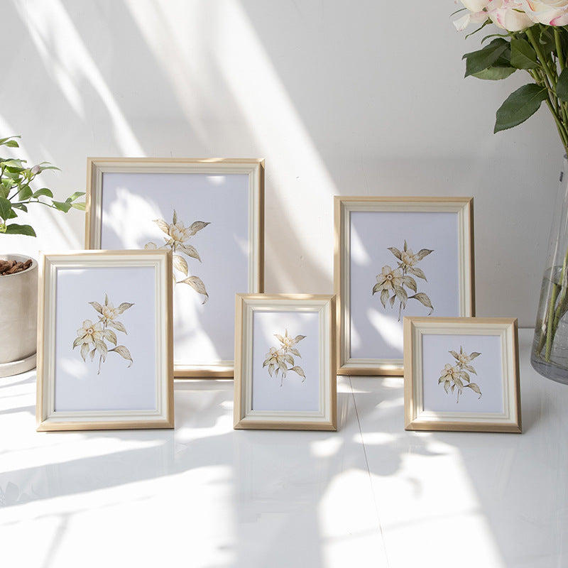 Elegante Holzrahmen Kunstpräsentation für Zuhause