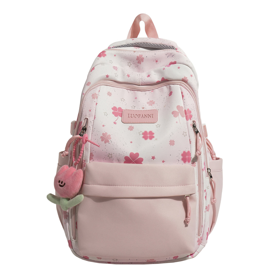 Stylische Blumenmuster Studententasche Karnz