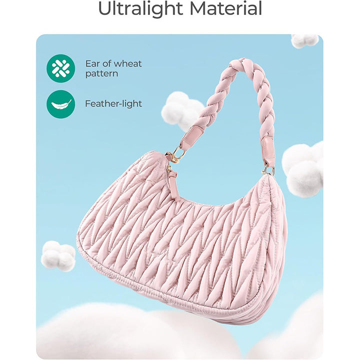 Modische Schultertasche mit Geflochtenem Trageriemen Karnz