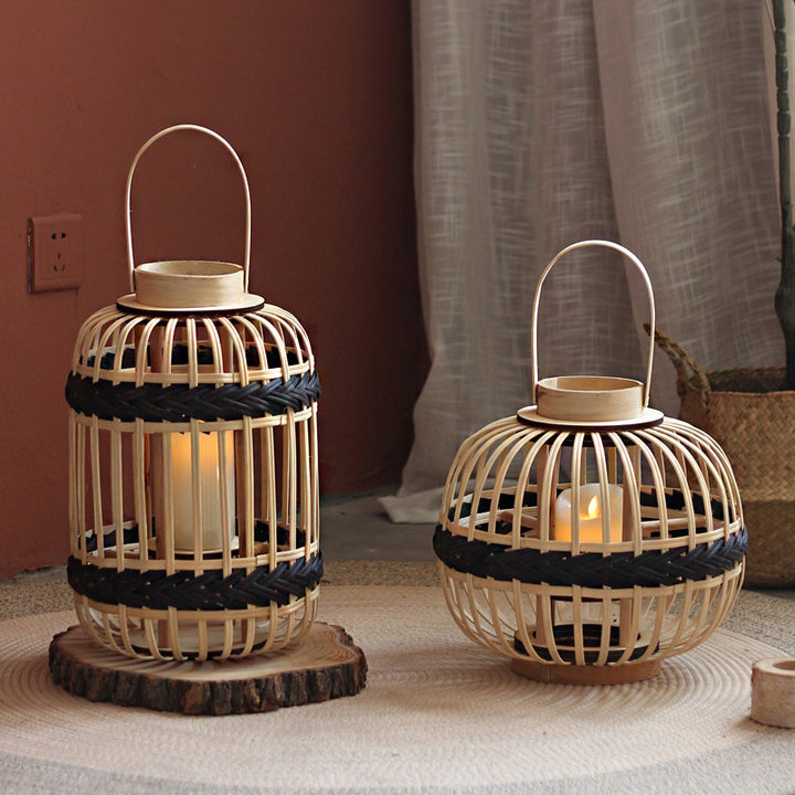 Dekorative Rattan-Laterne Karnz