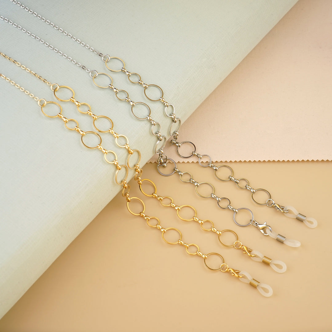 Stylische Link Brillen Kette Karnz