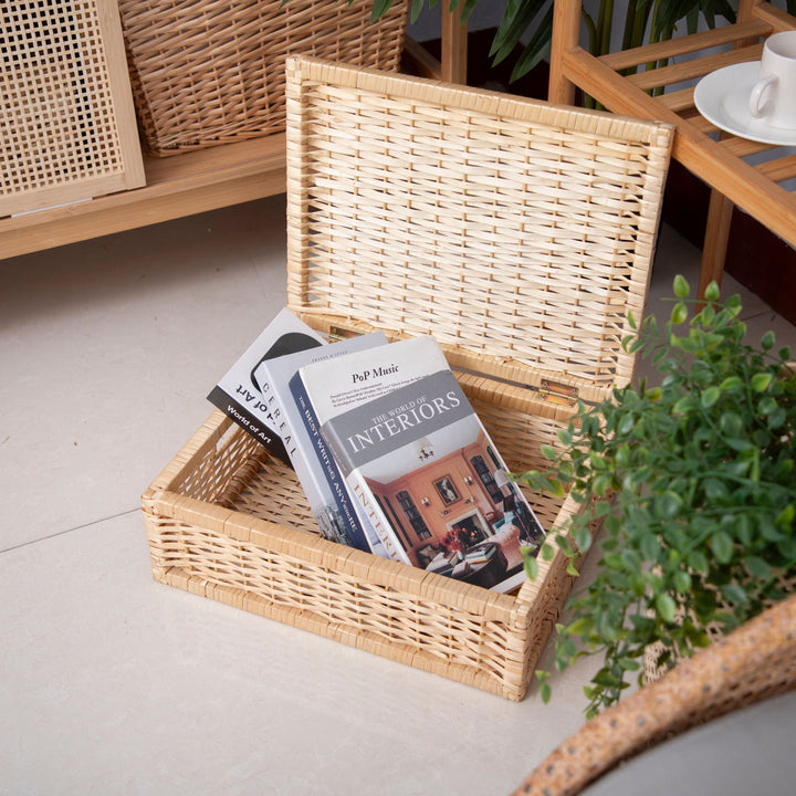 Elegante handgewebte Aufbewahrungsbox Karnz