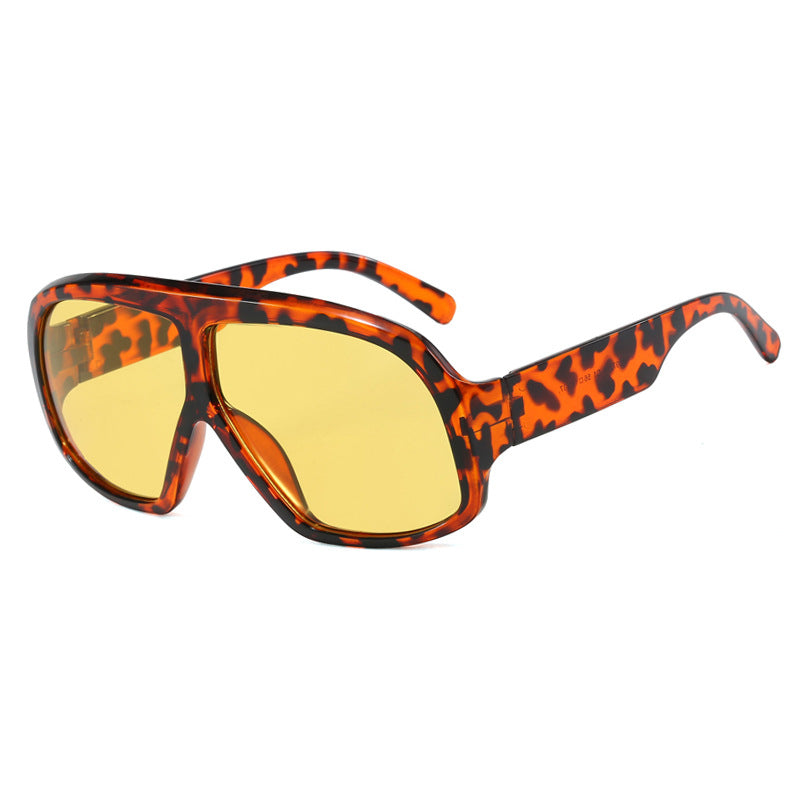 Damen oversized Sonnenbrille im modischen Schildkrötenmuster Karnz