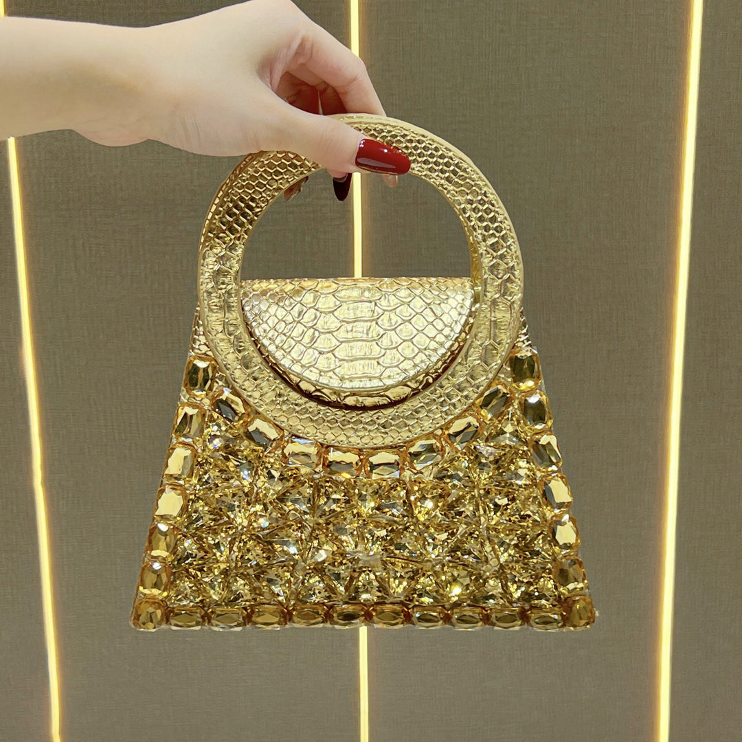 Rhinestone-besetzte Handtasche für den Abend