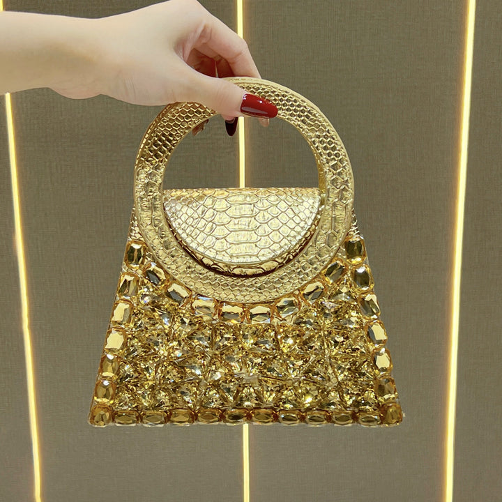 Rhinestone-besetzte Handtasche für den Abend