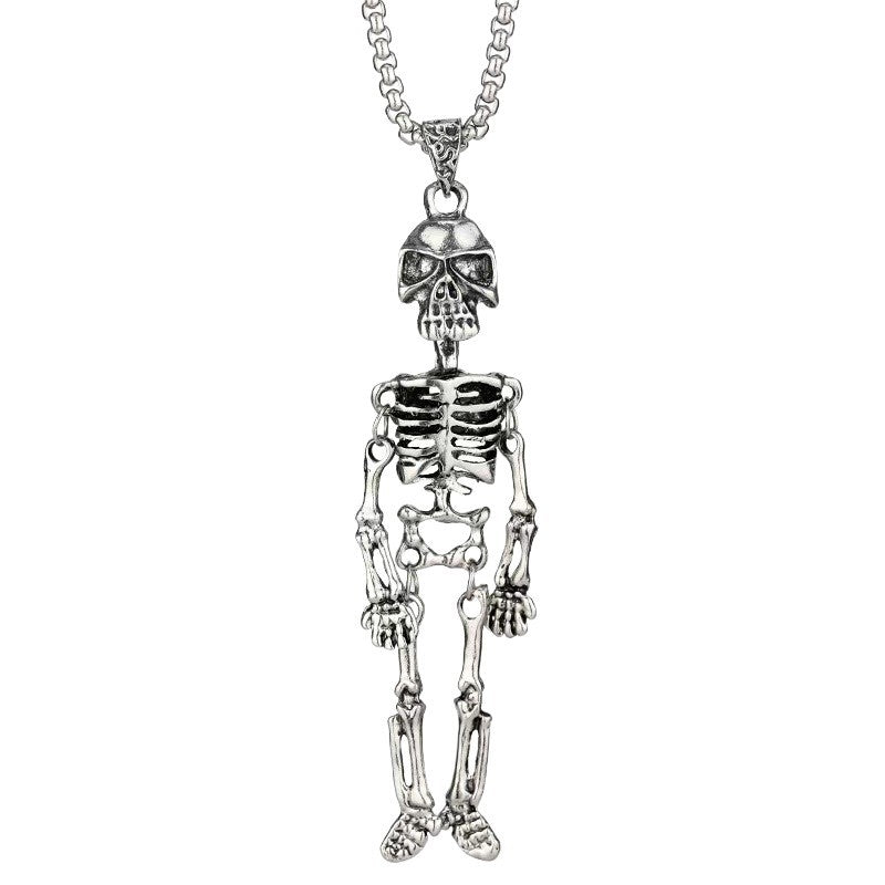 Skeleton Anhänger Halskette Karnz