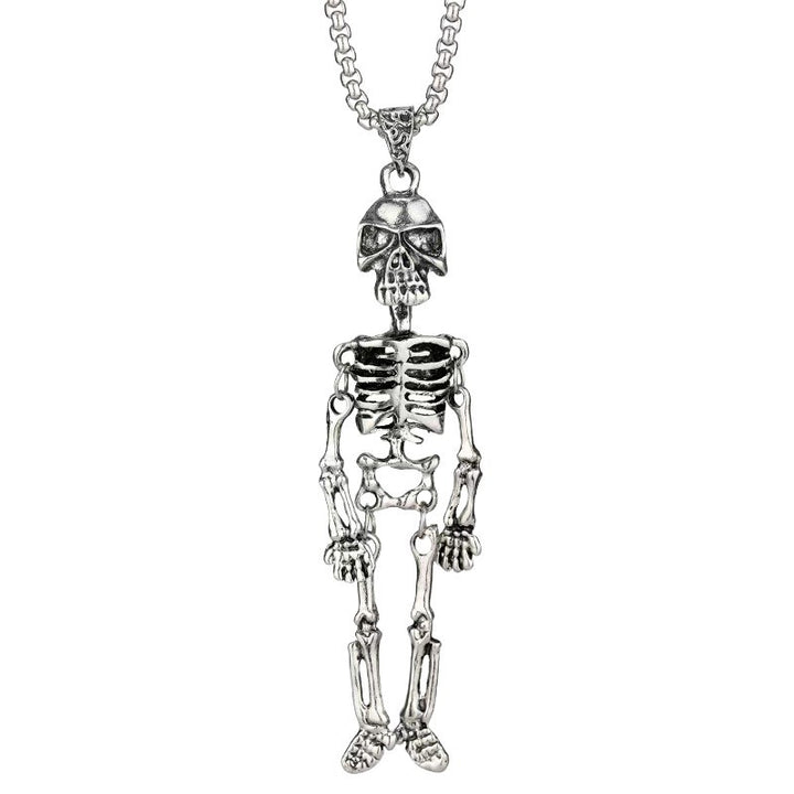 Skeleton Anhänger Halskette Karnz
