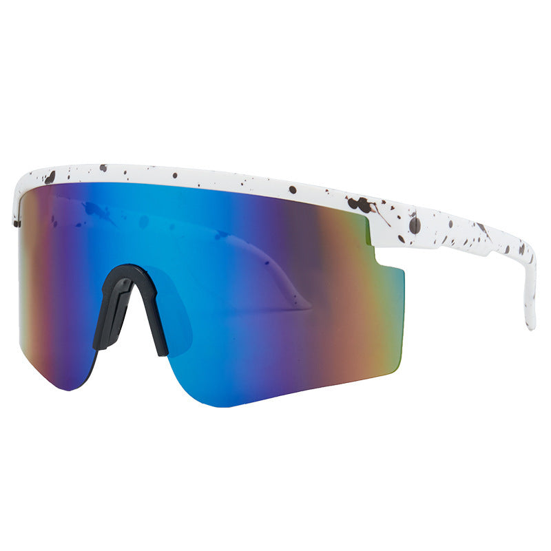 Damen Sportsonnenbrille mit trendigem Oversized-Rahmen und polarisierten Gläsern Karnz