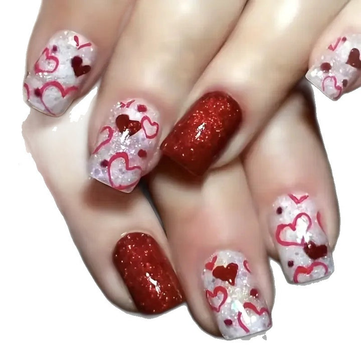 Moderne glitzernde Nagelkunst-Verbesserungen Karnz