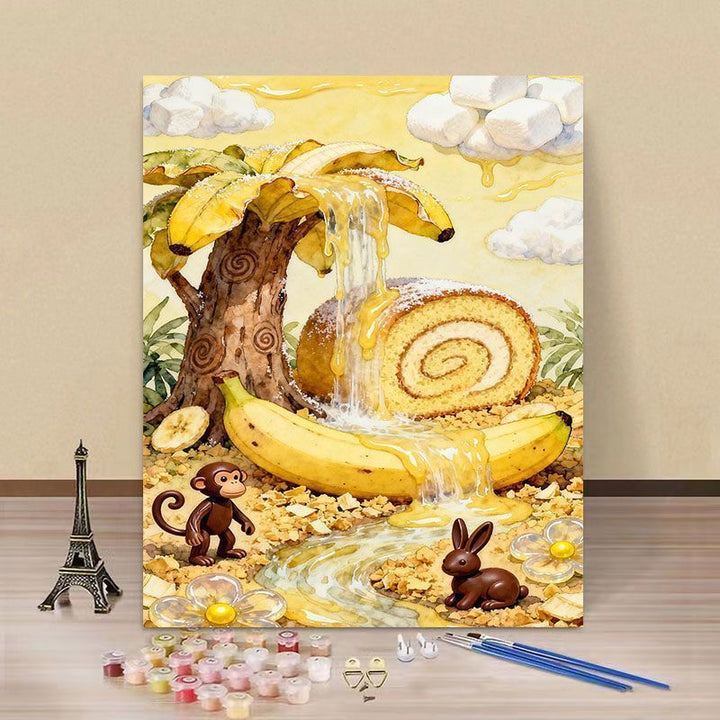 Fantasy Landschaft DIY Malen nach Zahlen Kunstset Karnz