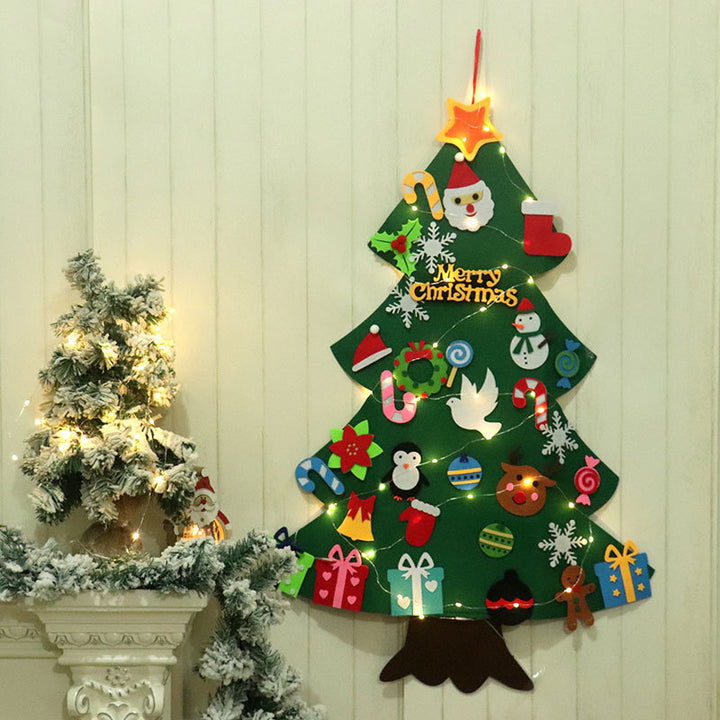 Dekorative Filz Weihnachtsbaum Wandbehang Karnz