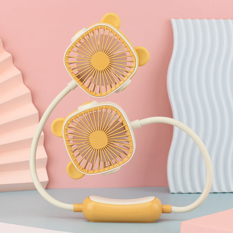 Damen tragbarer Halsventilator mit dualem Design Karnz