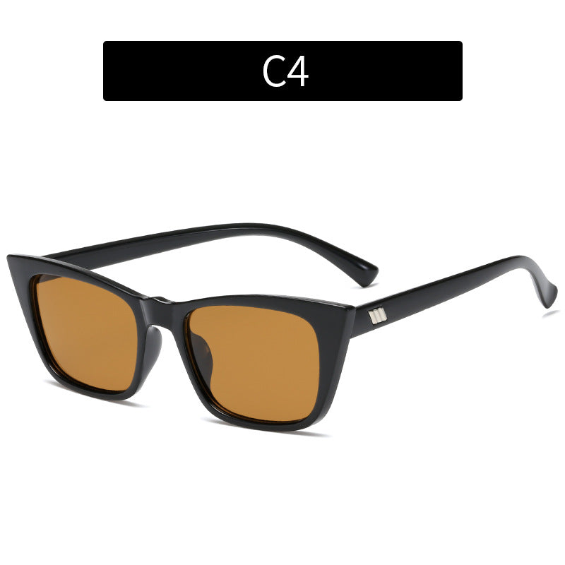 Moderne geometrische Katzenaugen-Sonnenbrille