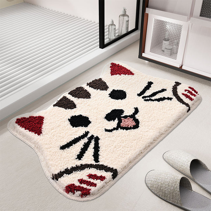 Katze-Themen Plush-Badmatte