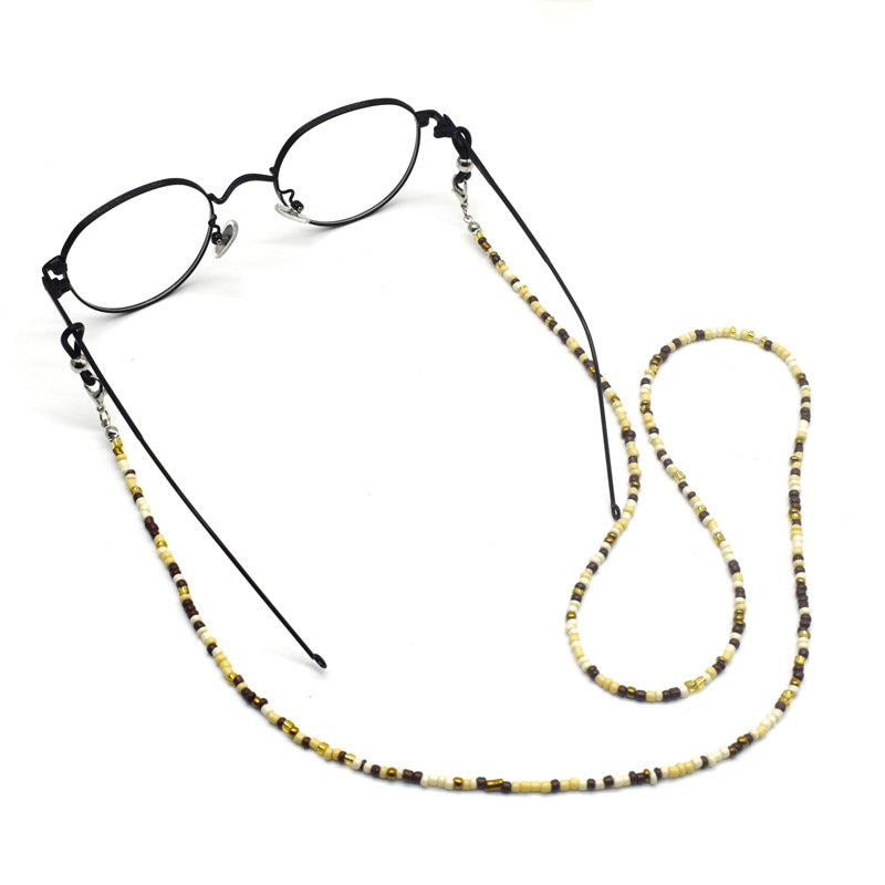 Bunte handgefertigte Perlenbrille Kette Karnz