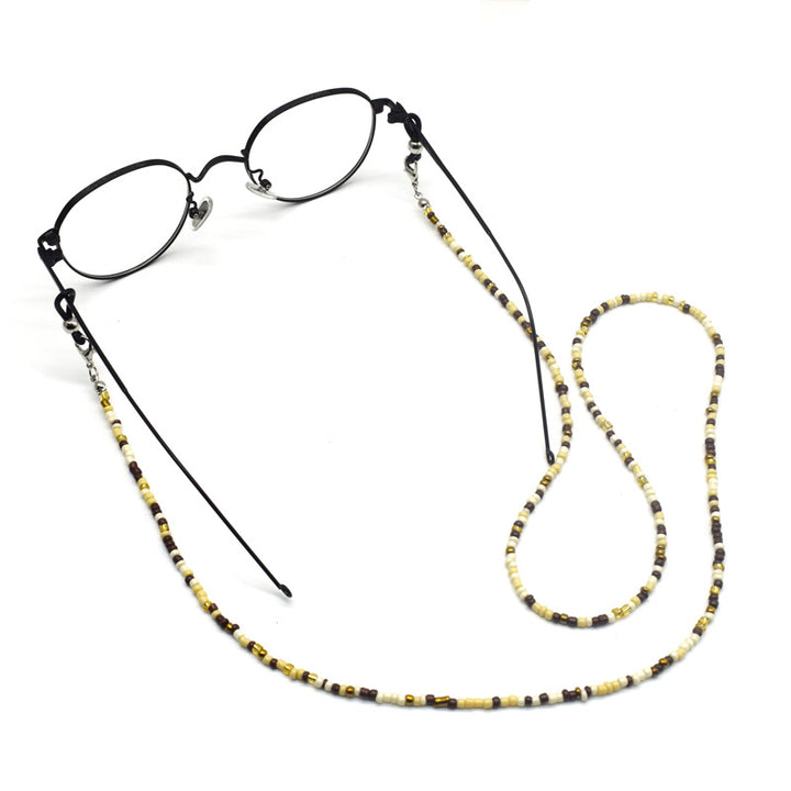 Bunte handgefertigte Perlenbrille Kette Karnz