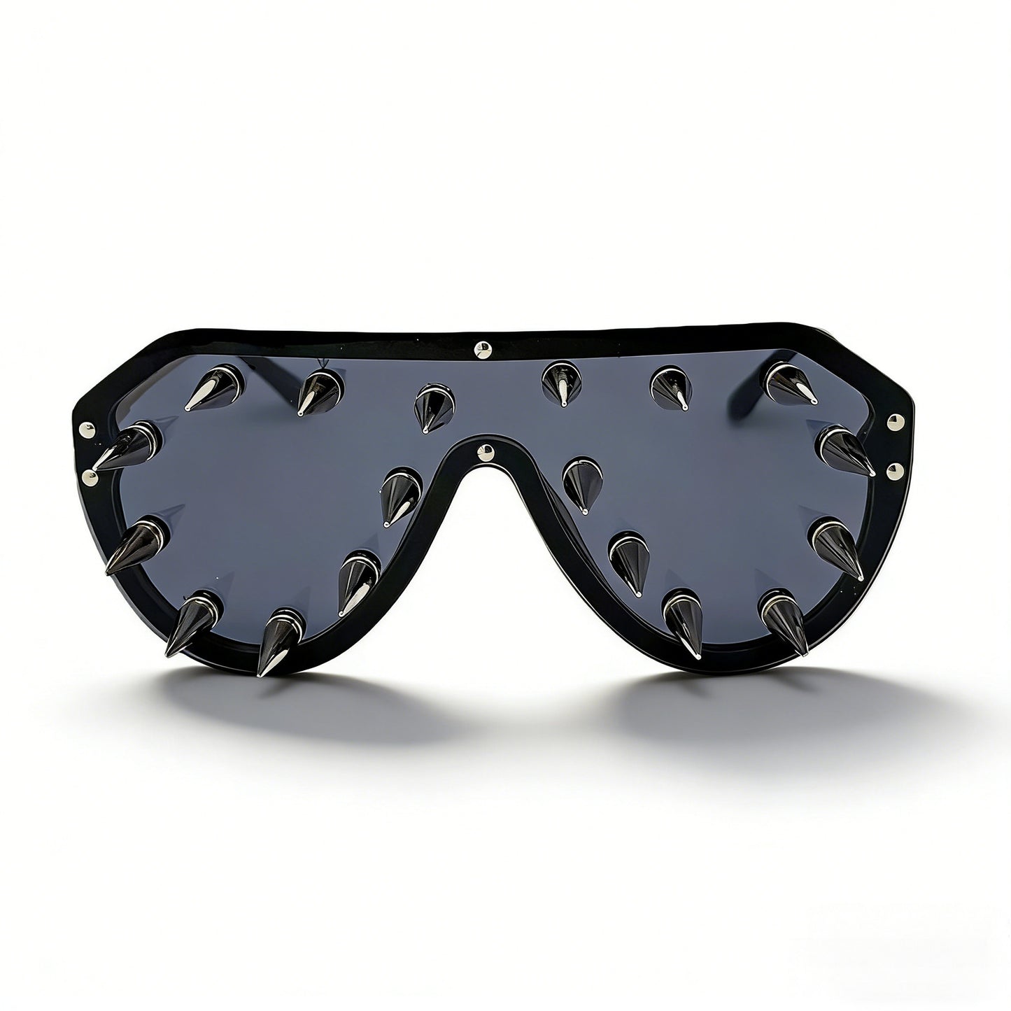 Damen auffällige Design-Sonnenbrille mit Spikes Karnz