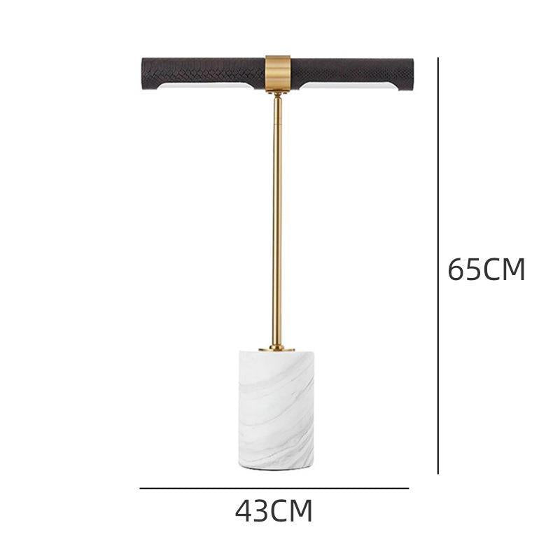 Moderne Marmor- und Messing-Stehlampe
